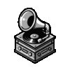 black and white audioonly.io logo